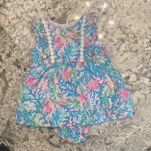 Lilly Pulitzer Annabelle Infant Dress EUC